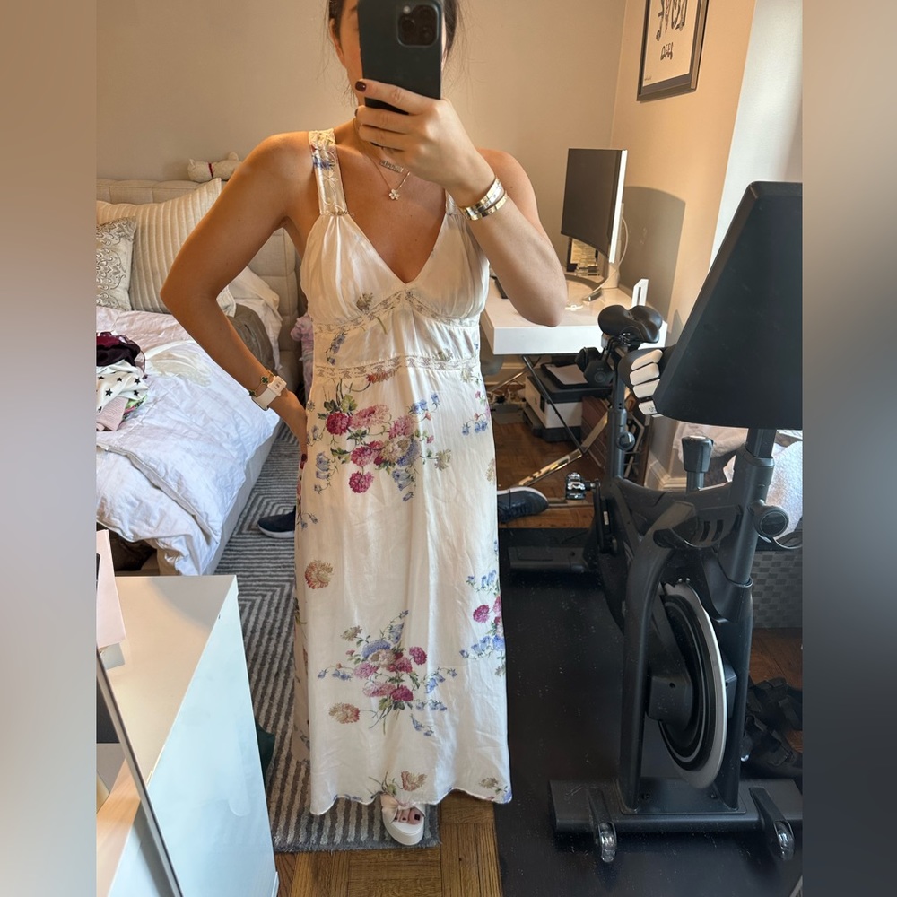 Love shack fancy floral gown size 0